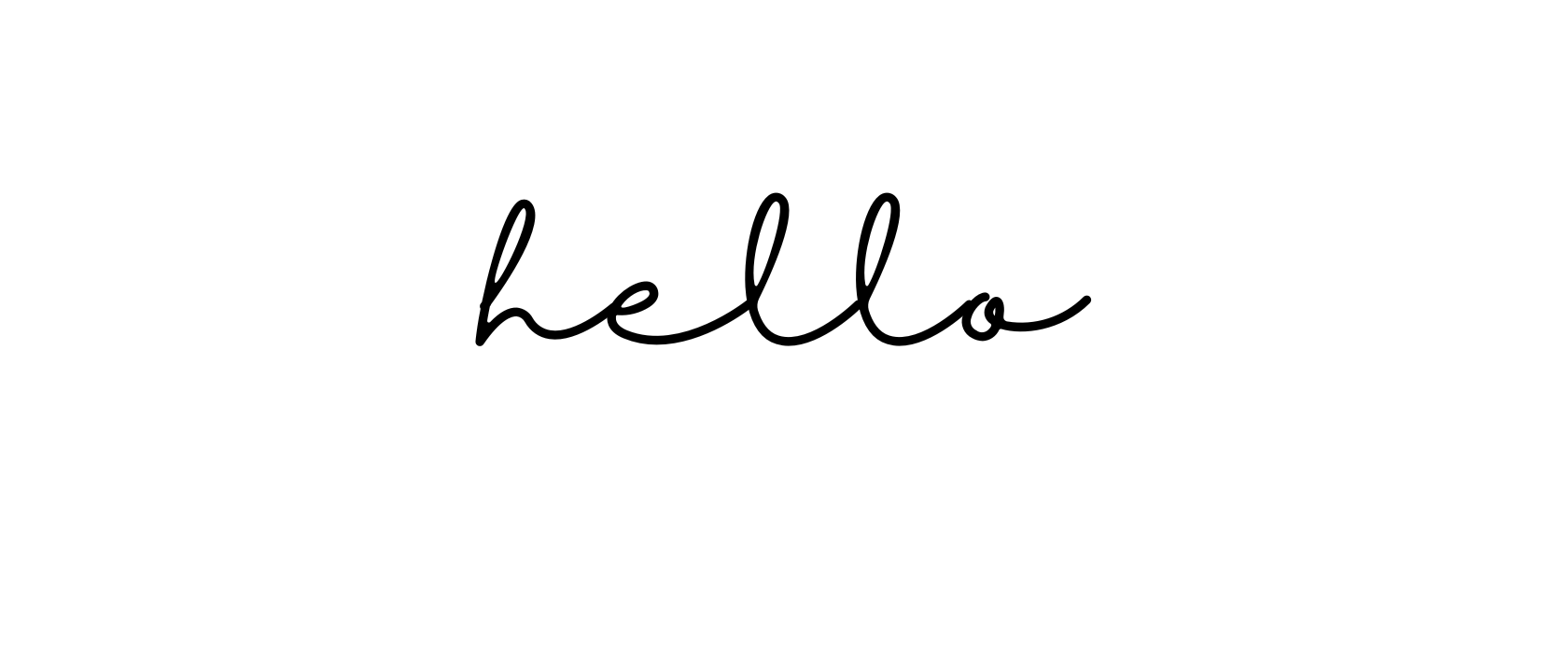 hello in cursive